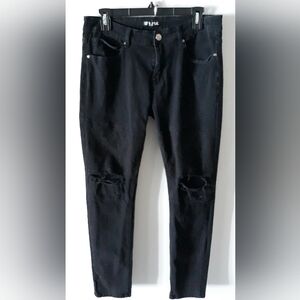 CJ Black Knee Hole Skinny Jeans 32